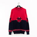 GAP Snowflake Color Block Turtleneck Knit Sweater