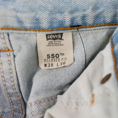 1997 Levi's 550 Relaxed Fit Thrashed Jeans