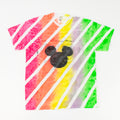 Disney Mickey Mouse Custom Made Rainbow Print T-Shirt