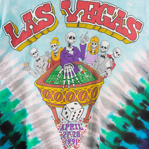 1991 Liquid Blue Grateful Dead Las Vegas Casino Tour T-Shirt