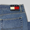 90s Tommy Hilfiger Spell Out Tape Jeans