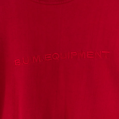 BUM Equipment Embroidered Spell Out Sweatshirt