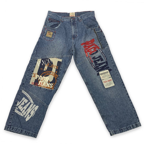 90s Paco Jeans Spell Out Baggy Jeans