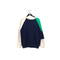 Adidas Color Block Sleeve Spell Out Thrashed Sweatshirt