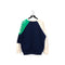 Adidas Color Block Sleeve Spell Out Thrashed Sweatshirt