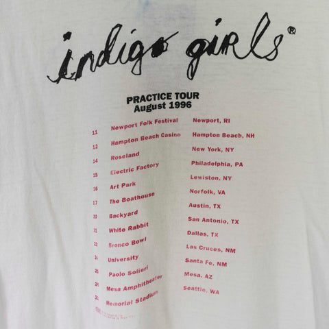 1996 Indigo Girls MAP Demonstration Not For Sale Practice Tour Thrashed T-Shirt