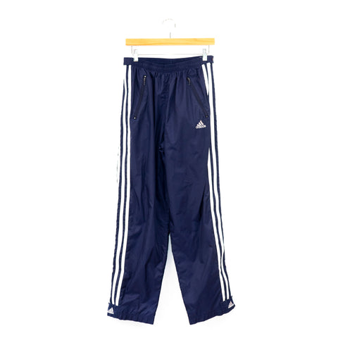 Adidas Spell Out Three Stripe Zip Off Lined Joggers