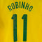 2008 2010 NIKE Brazil Robinho #11 Jersey