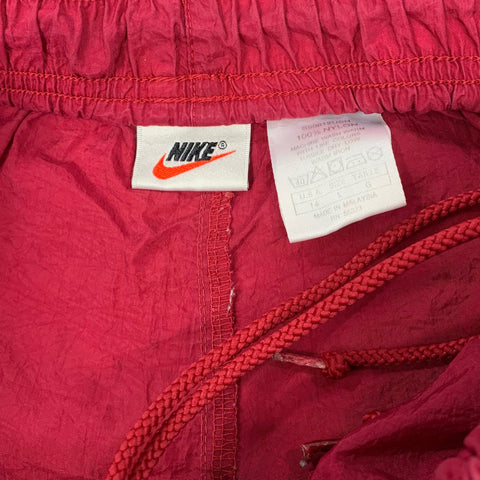 90s NIKE Spell Out Swoosh Running Shorts