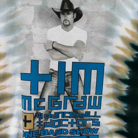 2003 Tim McGraw The Dancehall Doctors One Band Show Liquid Blue T-Shirt