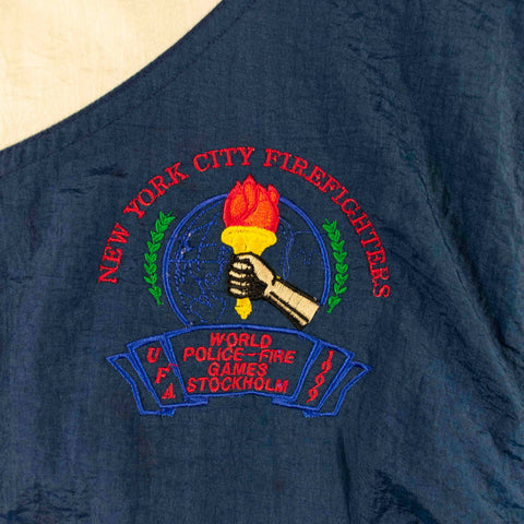 1999 World Police Fire Games Stockholm New York Firefighters USA Windbreaker