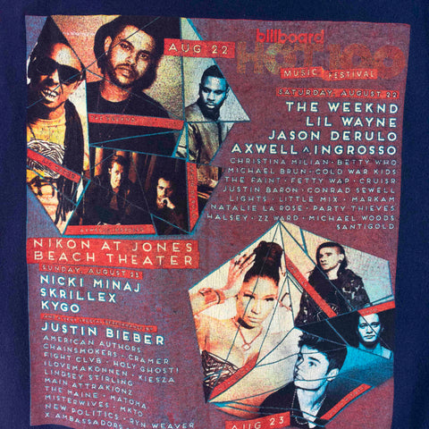 2015 Billboard Music Festival Lil Wayne Nicki Minaj Justin Bieber Skrillex T-Shirt