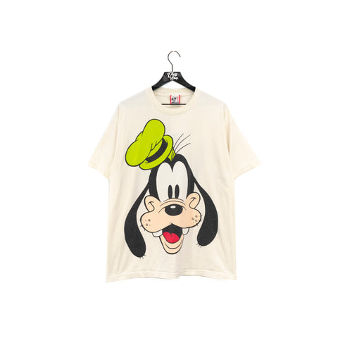 Disney Designs Goofy Big Face Double Sided T-Shirt