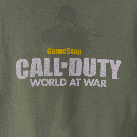 Call of Duty World At War Advance Team GameStop Thrashed T-Shirt
