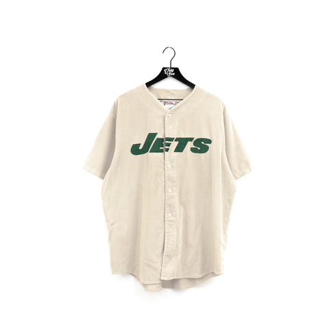 Majestic New York Jets Corduroy Baseball Jersey