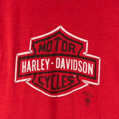 1987 3D Emblem Harley Davidson Logo T-Shirt