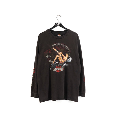 2010 Harley Davidson Pin Up Girl Longsleeve T-Shirt