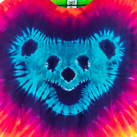 Grateful Dead Tie Dye Bear Head T-Shirt
