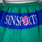SunSports Color Block Spell Out Swim Trunks