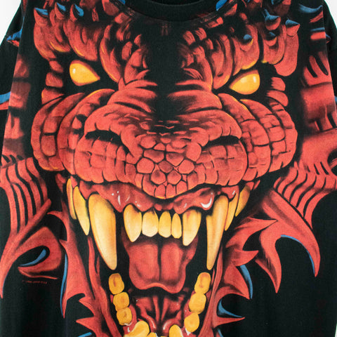 1996 Liquid Blue Double Dragon Double Sided T-Shirt