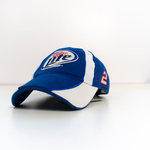 Nascar Kurt Busch Miller Lite Penske Racing #2 Strap Back Hat