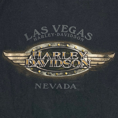 2007 Harley Davidson Las Vegas Skull Long Sleeve T-Shirt