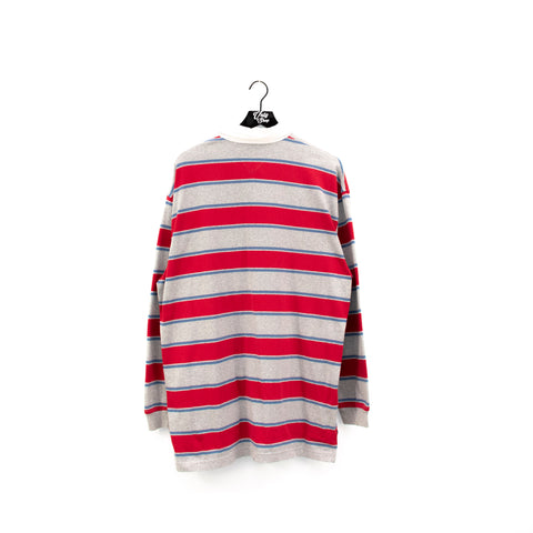 Tommy Hilfiger Flag Stripe Long Sleeve Polo Shirt
