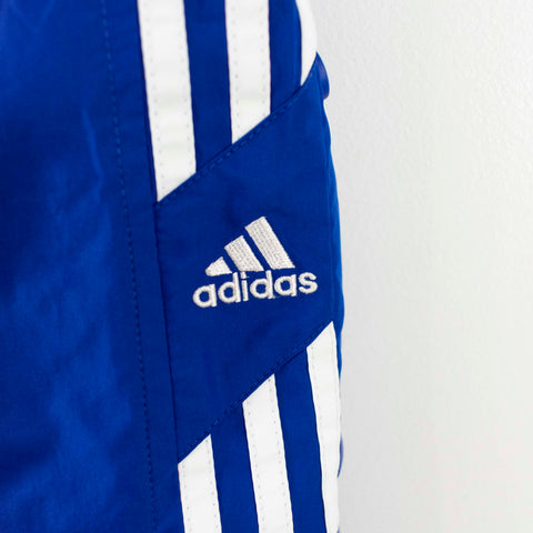 2002 Adidas Three Stripe Logo Lined Snap Button Joggers