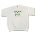 90s New York Big Apple Cutoff Sweatshirt