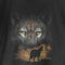 2000 Visual Eyes Wolf Big Print T-Shirt