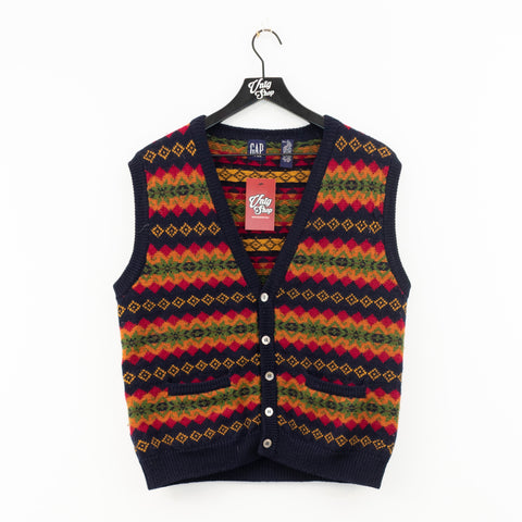GAP Abstract Multicolor Wool Vest