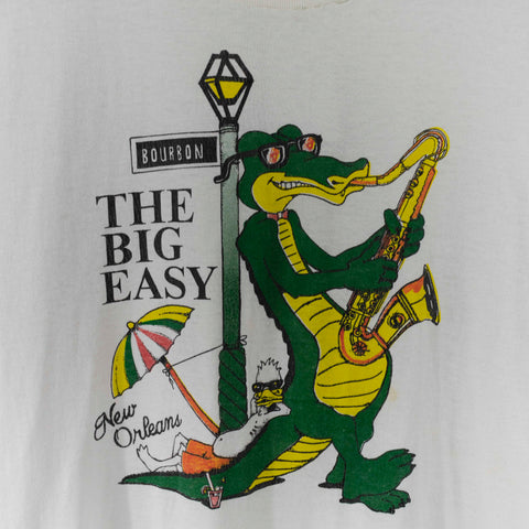 Bourbon Street New Orleans Big Easy Crocodile Jazz T-Shirt