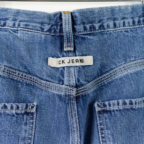 Calvin Klein Distressed Carpenter Jean Shorts