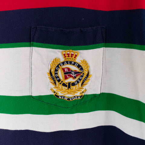 Polo Ralph Lauren New York Crest Striped Pocket T-Shirt