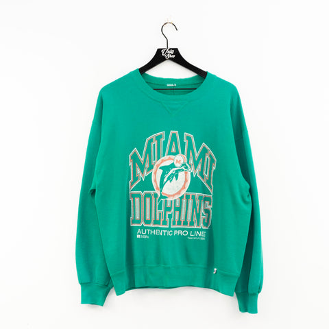 1995 Russell Athletic Miami Dolphins Thrashed Sweatshirt