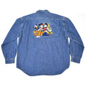 90s Disney Characters Embroidered Denim Shirt