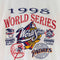 1998 World Series Champions New York Yankees Double Side T-Shirt