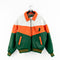 College Phase Miami Hurricanes Color Block Leather Jacket