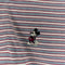Mickey Inc Striped Denim Collar Polo Shirt