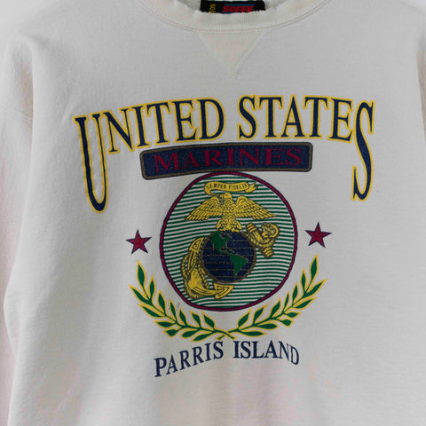United States Marines Parris Island Thrashed Sweatshirt