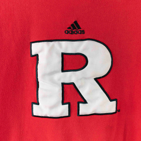 Adidas Center Logo Rutgers University Hoodie Sweatshirt