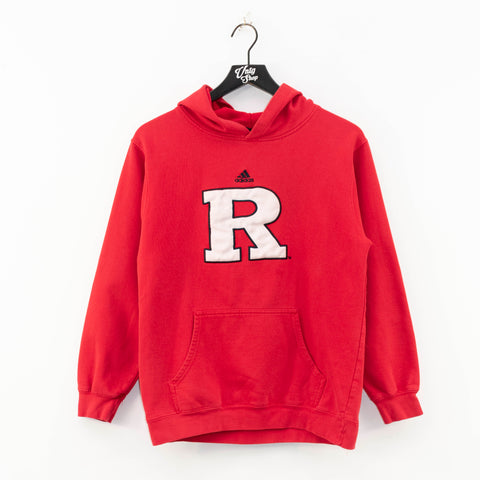 Adidas Center Logo Rutgers University Hoodie Sweatshirt