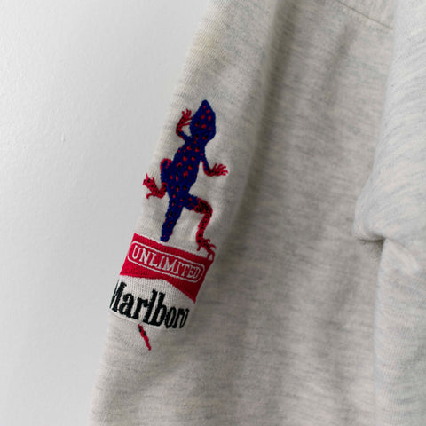 Marlboro Unlimited Lizard Patch Logo Thrashed Sweatshirt
