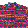 90s All Over Print Multicolor Button Up Shirt