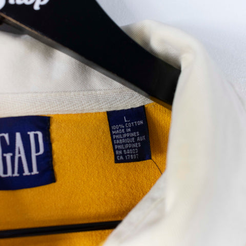GAP Striped Rugby Long Sleeve Polo Shirt