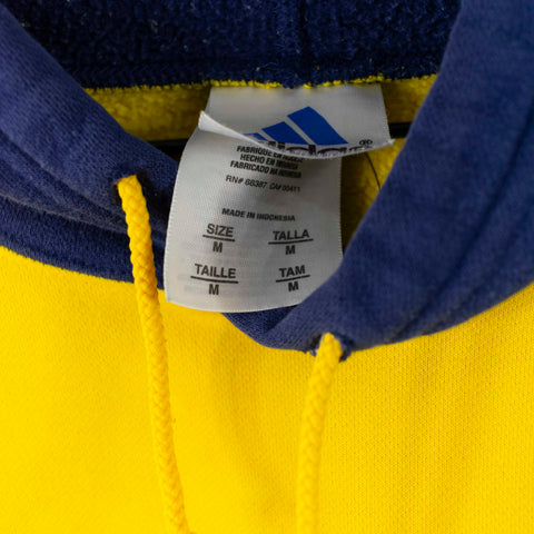 2001 Adidas Embroidered Puff Hoodie Sweatshirt