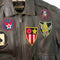 Guide Gear Army Air Forces Pin Up Aviator Leather Jacket