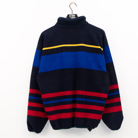 Nautica Lil Boat Striped Multicolor Fleece Sweater