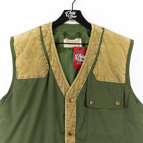 Cut & Sew Corduroy Safari Vest