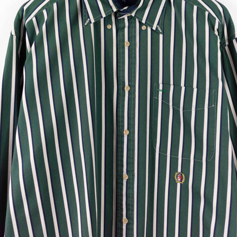 Tommy Hilfiger Stripe Crest Button Down Shirt